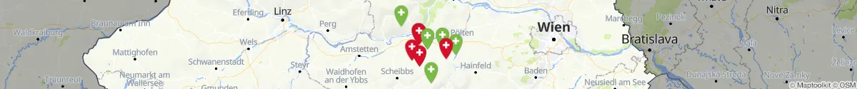Map view for Pharmacies emergency services nearby Hürm (Melk, Niederösterreich)